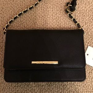 NWT Steve Madden Black Crossbody Purse